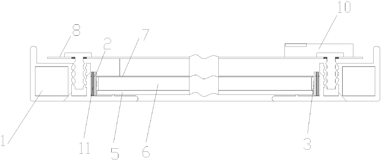 LED lamp with memory conduction structure and implementation method thereof