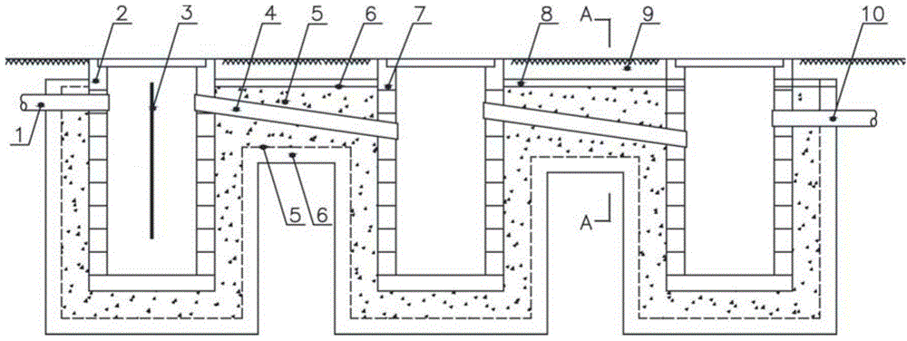 Seepage and drainage pipe channel system