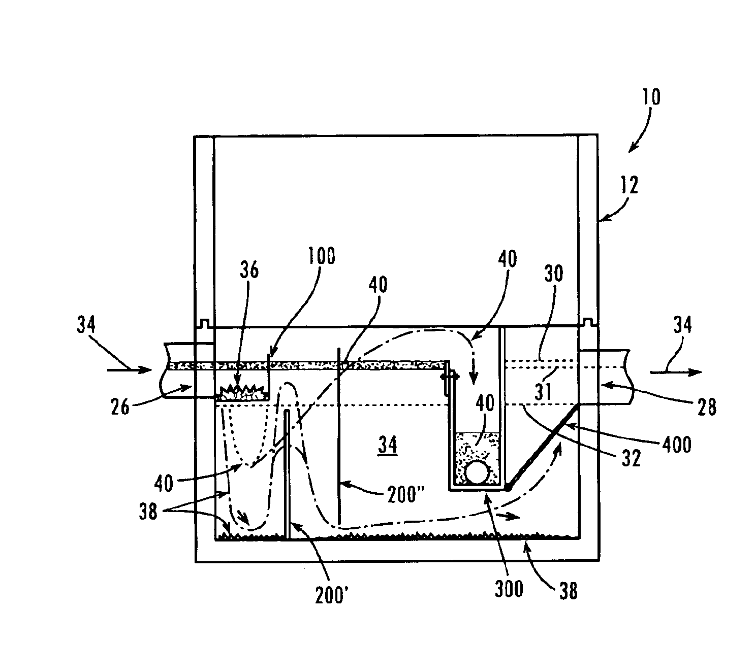 Water pollution trap with inlet basket