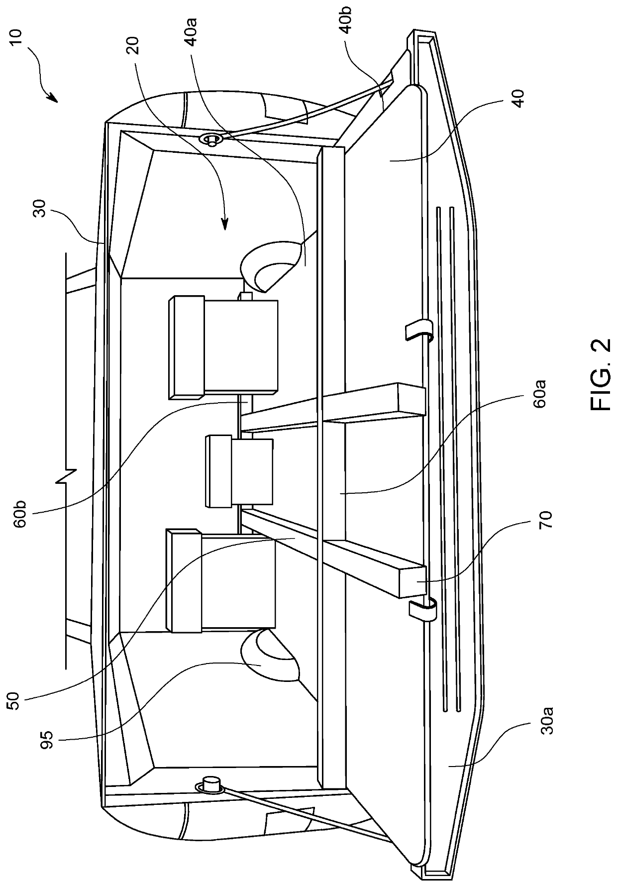 Cargo loading and unloading system in a vehicle