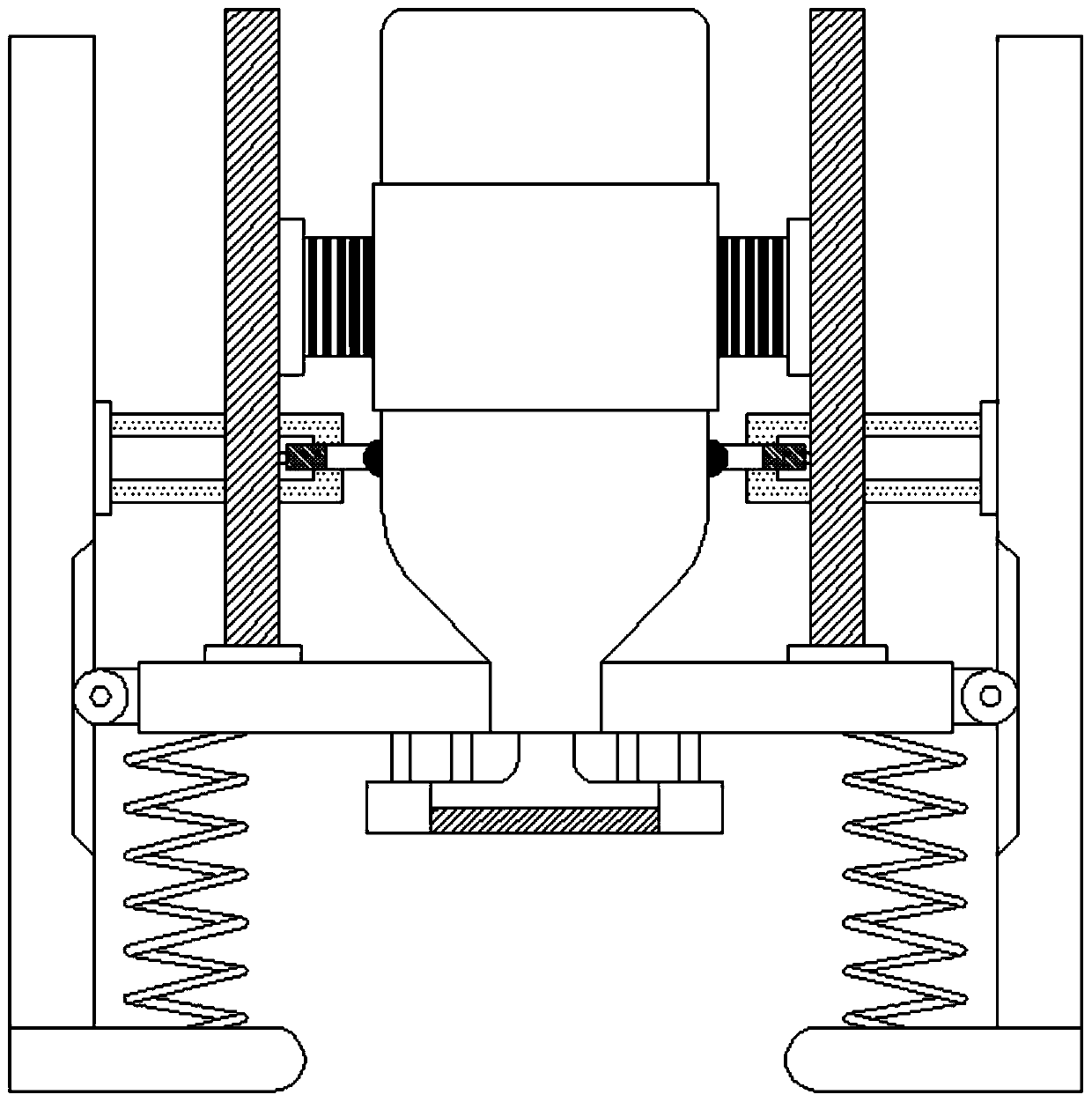 Plastic bottle mark removing and recycling device based on thermal expansion principle