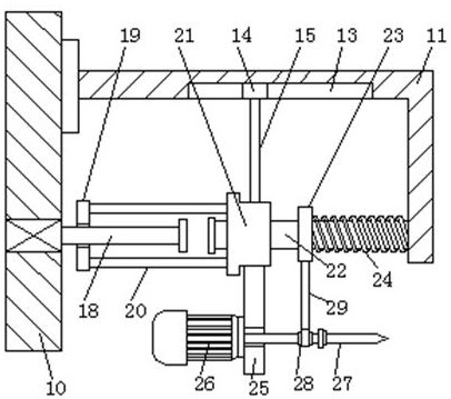 Plate drilling device for building construction