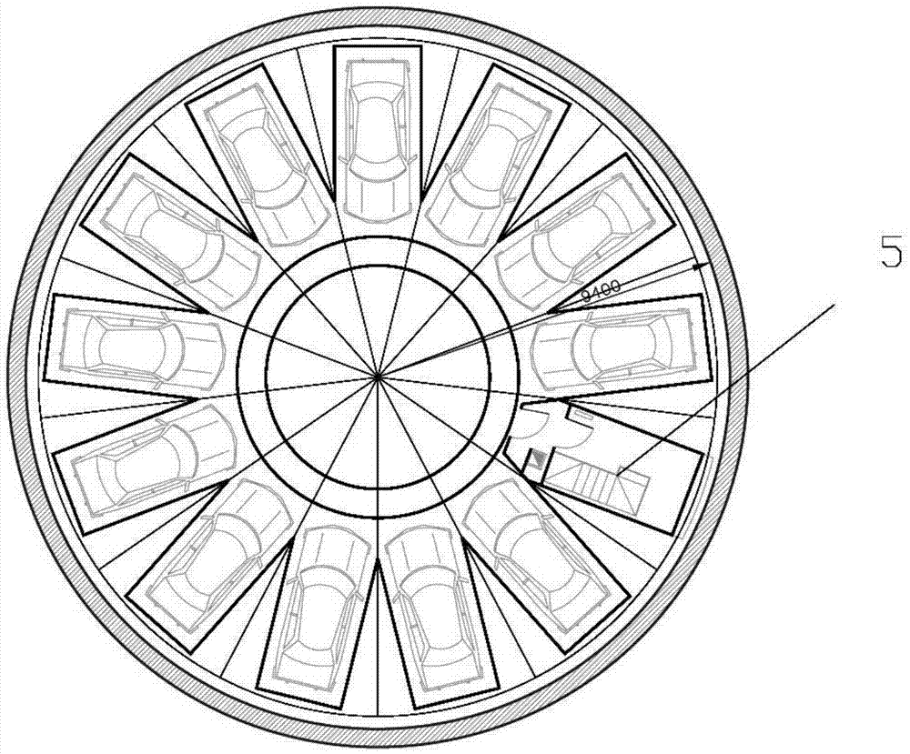 Small car deep underground remote accurate control automatic parking and pick-up circular parking garage