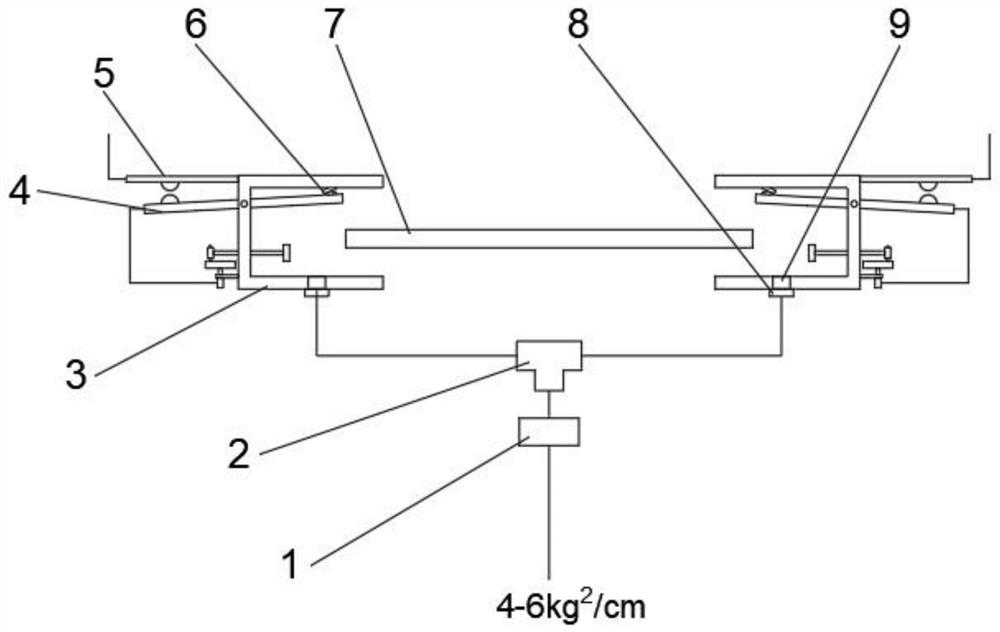 Wide belt sander micro-airflow abrasive belt position detection device and control method