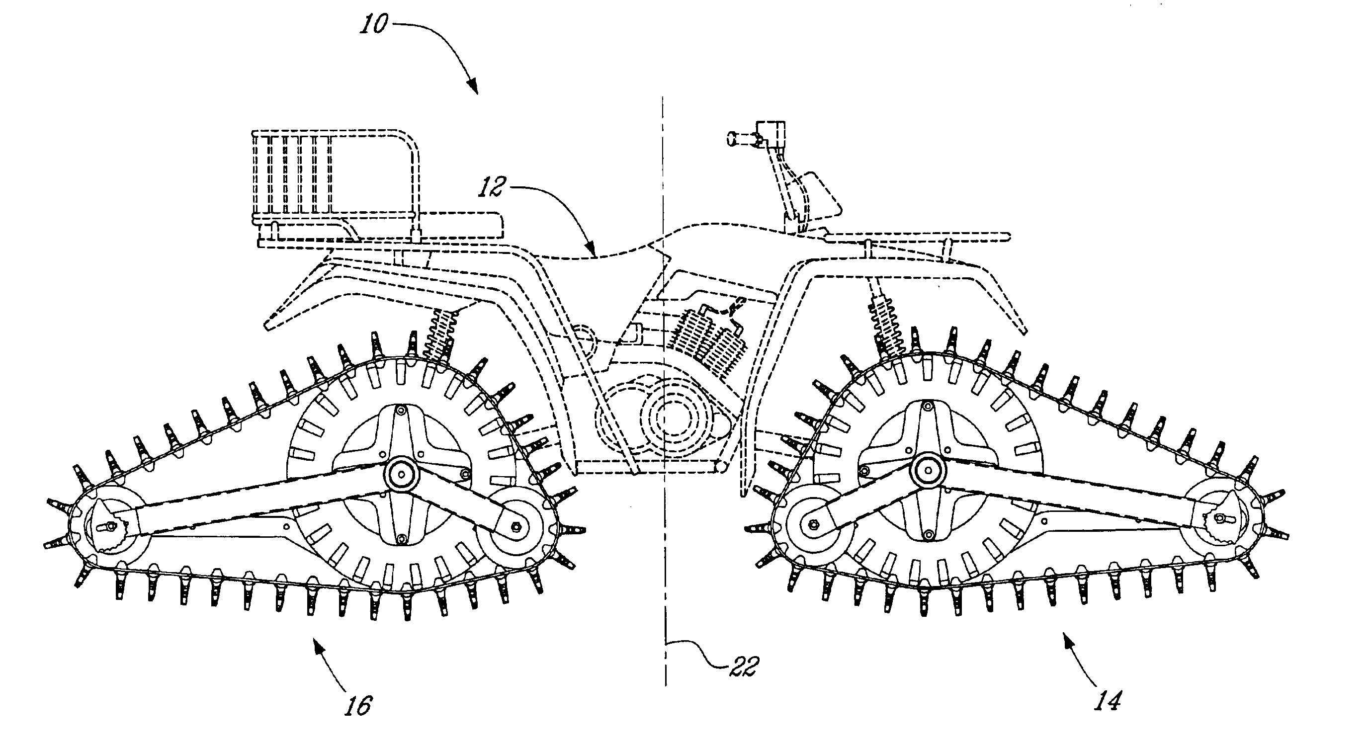 Track assembly for an all-terrain vehicle