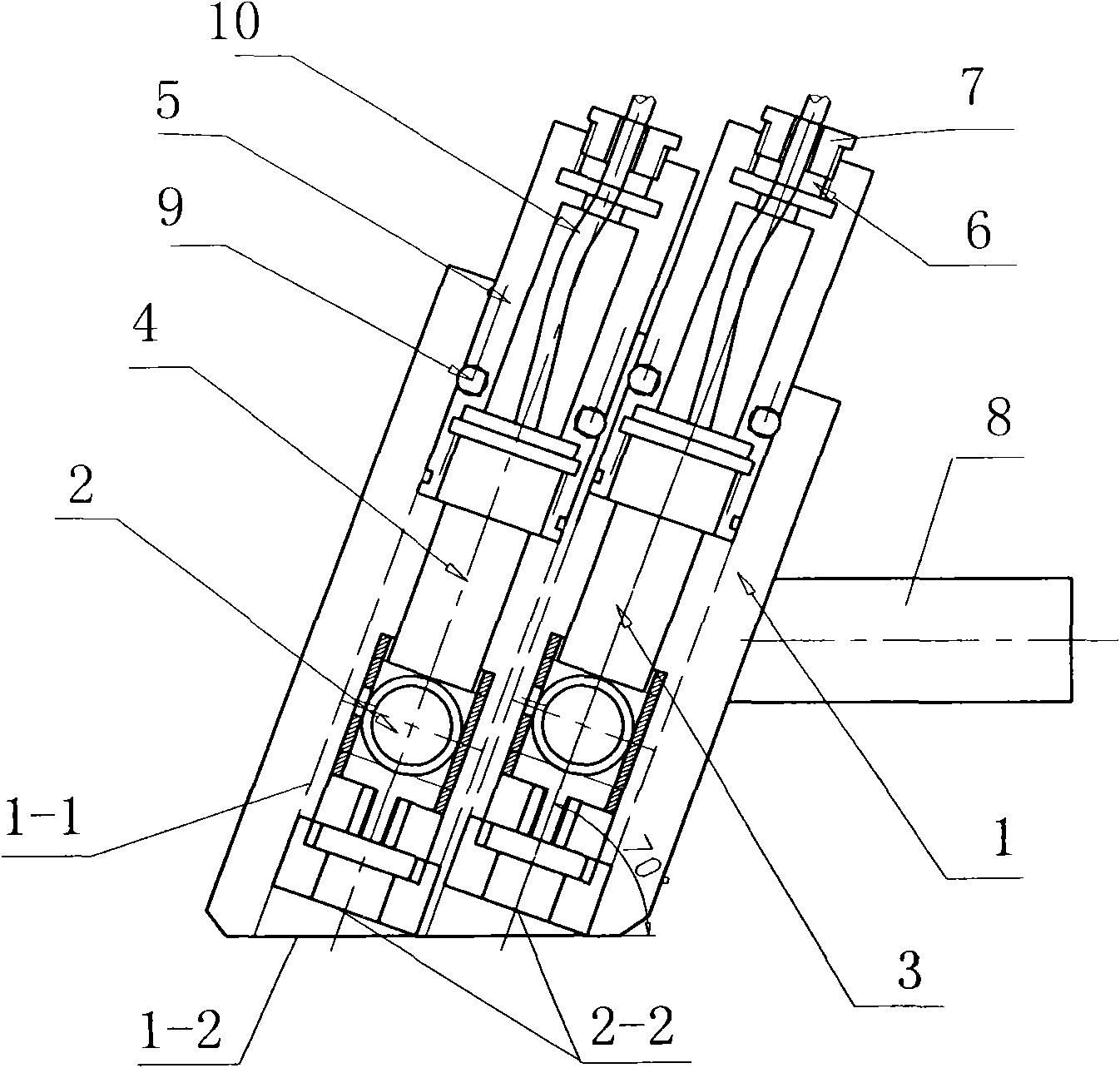 Ultrasonic flaw detection method of scraper circular chains