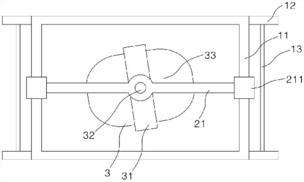 Rectangular frame type hole digging device