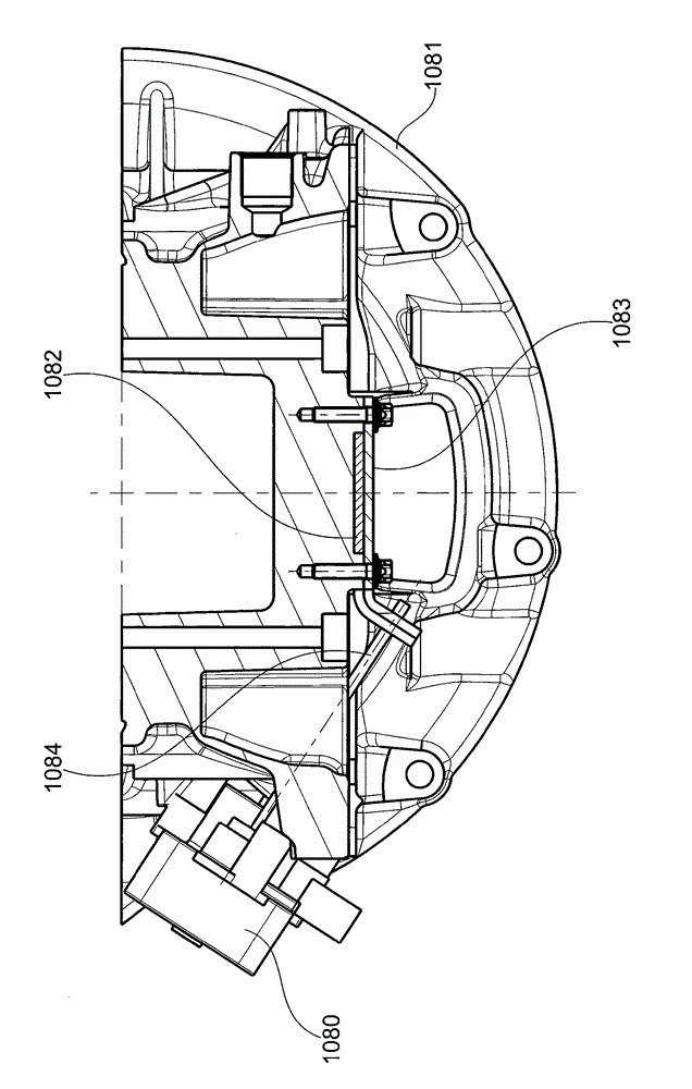 Actuating unit for variable power plant components