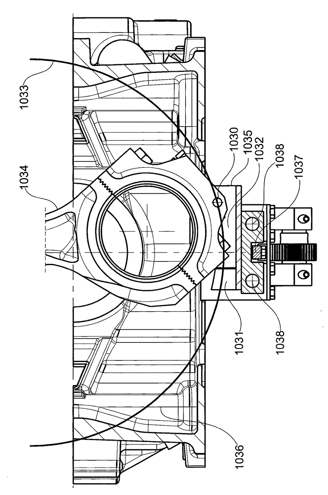 Actuating unit for variable power plant components