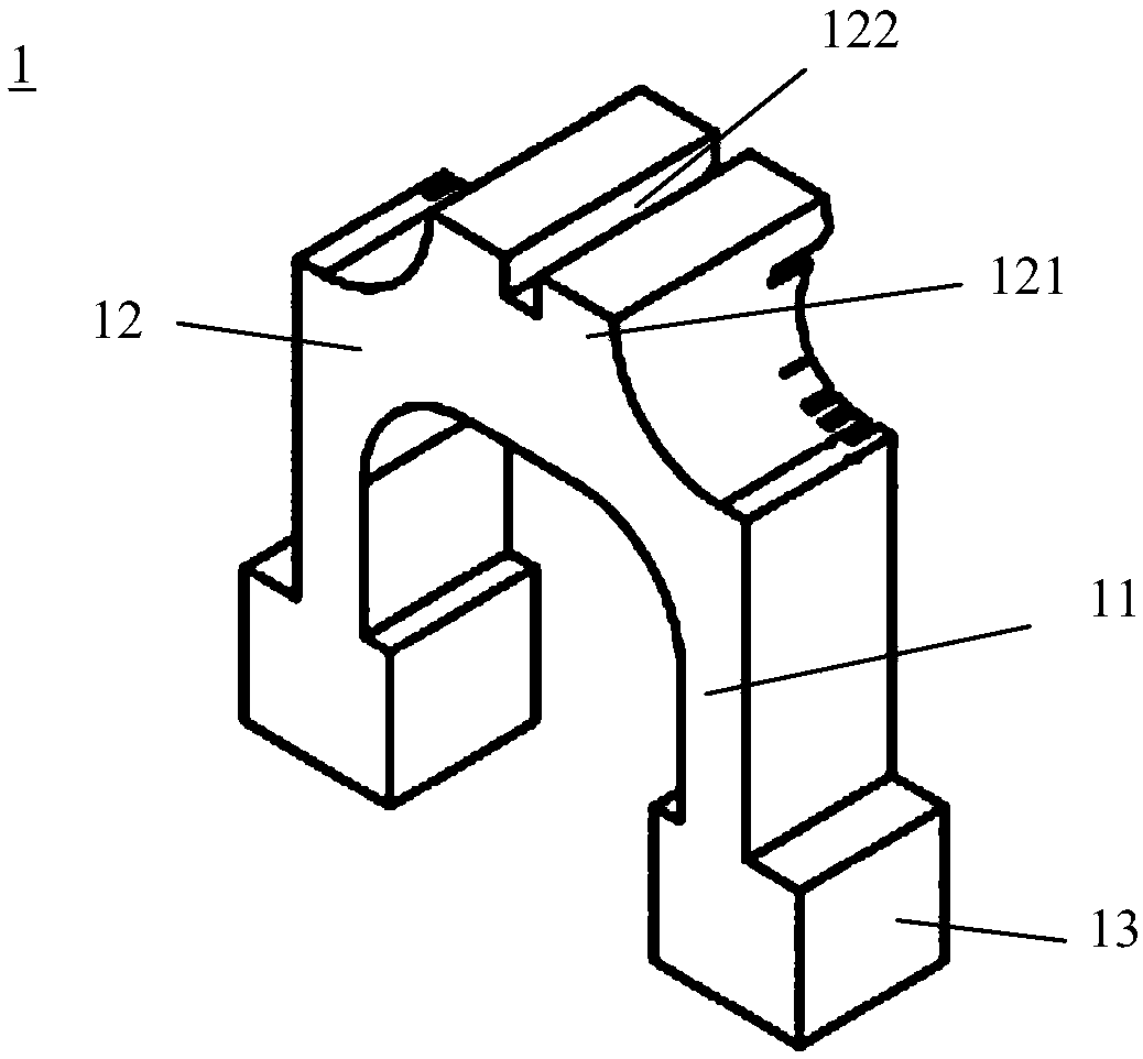 Mouse head fixing device for magnetic resonance imaging and fixing method for mouse head fixing device