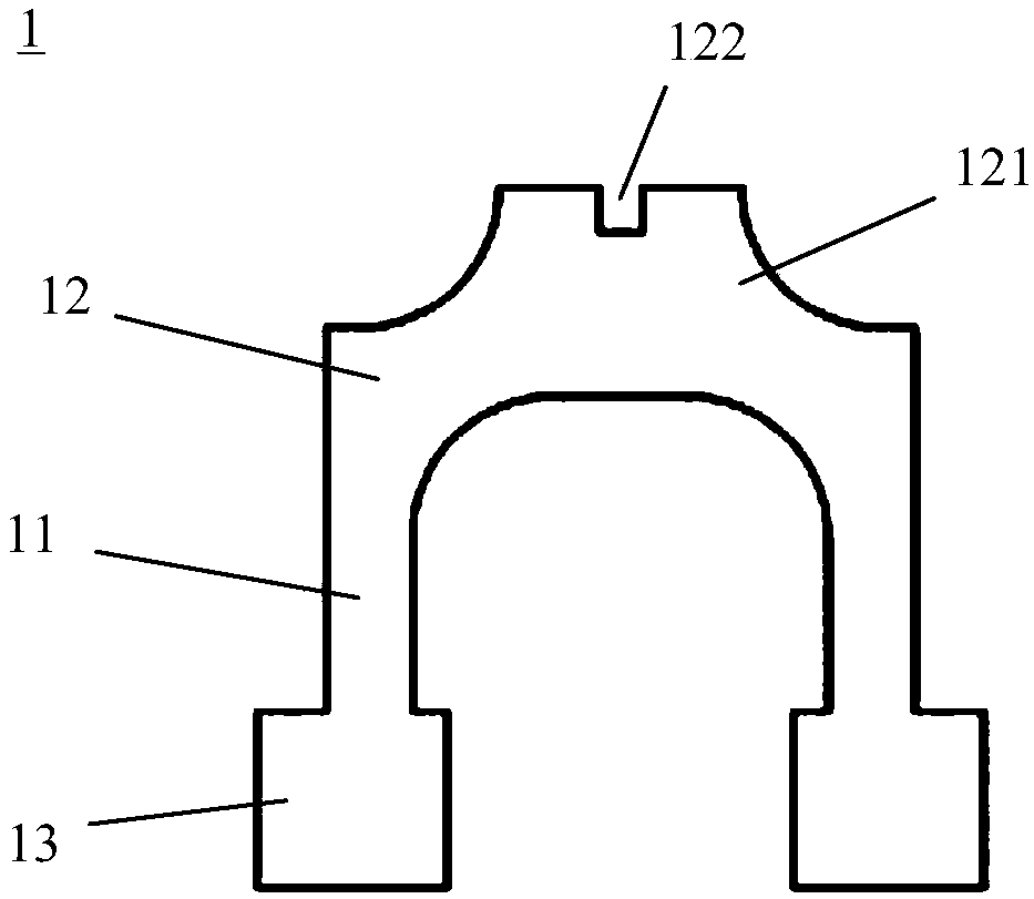 Mouse head fixing device for magnetic resonance imaging and fixing method for mouse head fixing device