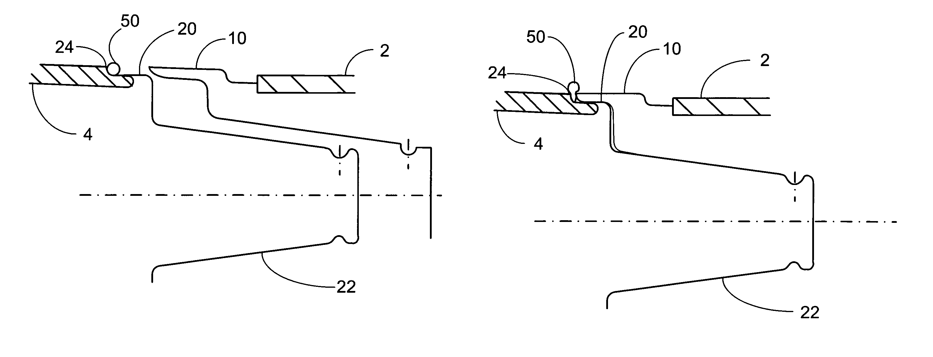 Hollow ring seating indicator