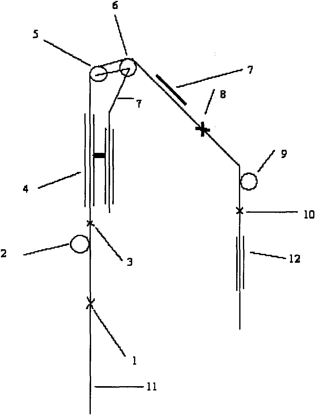 Method for manufacturing superfine denier modified terylene torque-less false twist textured yarn and special thread guide