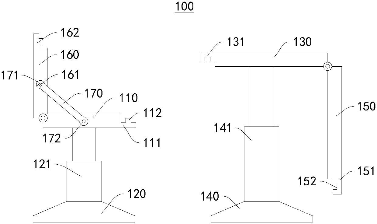 Working platform and deformable desk and chair