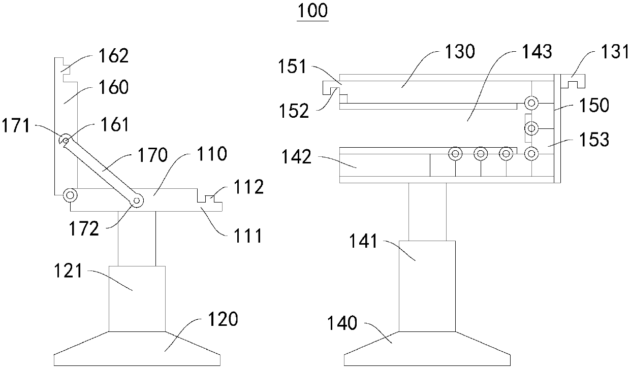 Working platform and deformable desk and chair