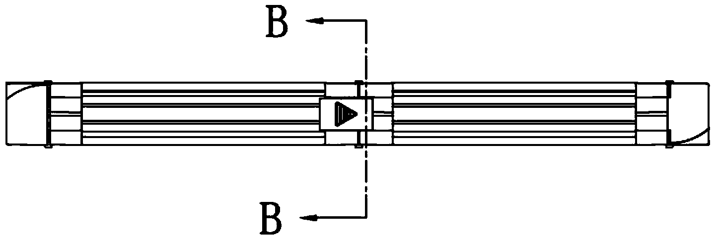 Sliding type seamless splicing lamp