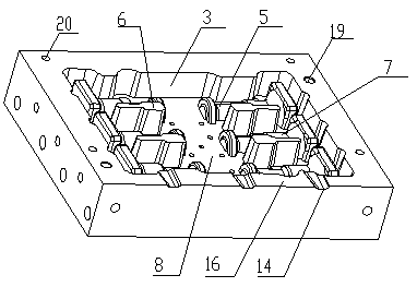 Precoated sand mold for door bolt