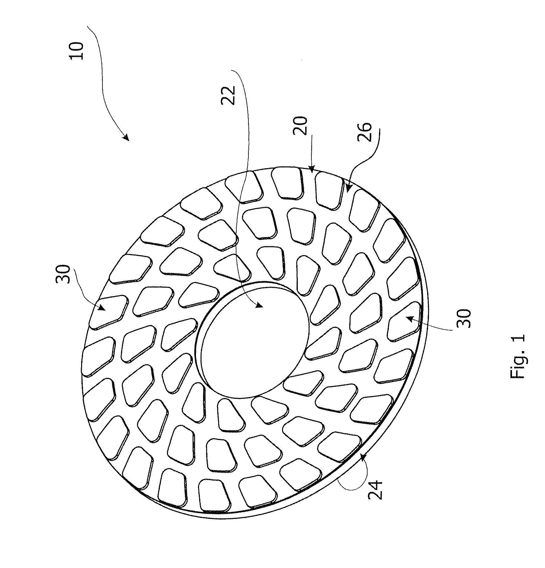 Fibrous pad for cleaning/polishing floors