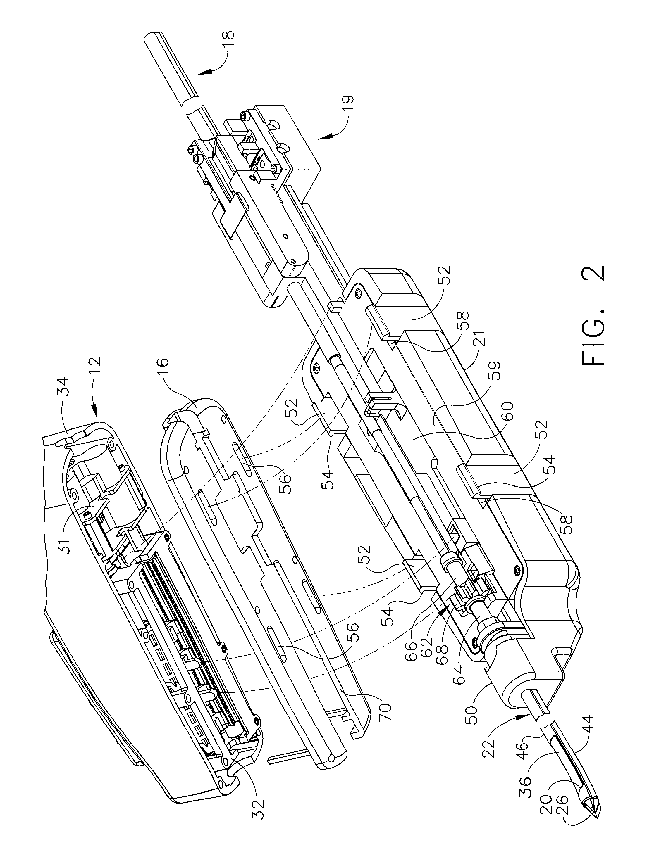 Tissue sample serial capturing biopsy device