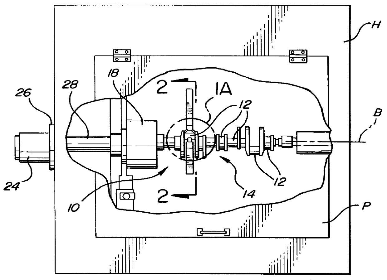 Support tool for deep rolling crankshaft fillets