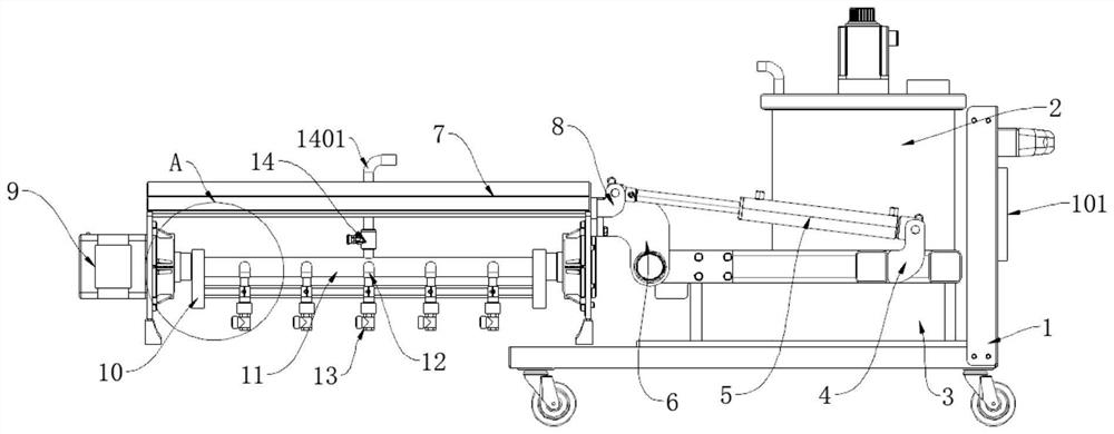 Rapid fertilization equipment suitable for Shatian pomelo planting