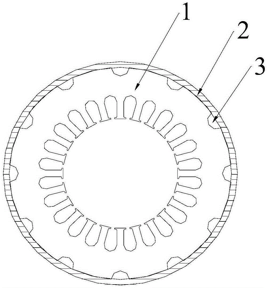 Motor core structure and air-conditioning compressor with same