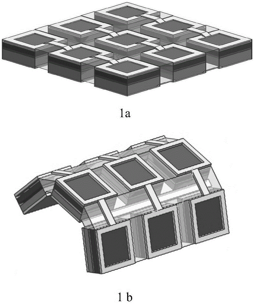 Miniature flexible LED area array device with high luminous uniformity and preparation method