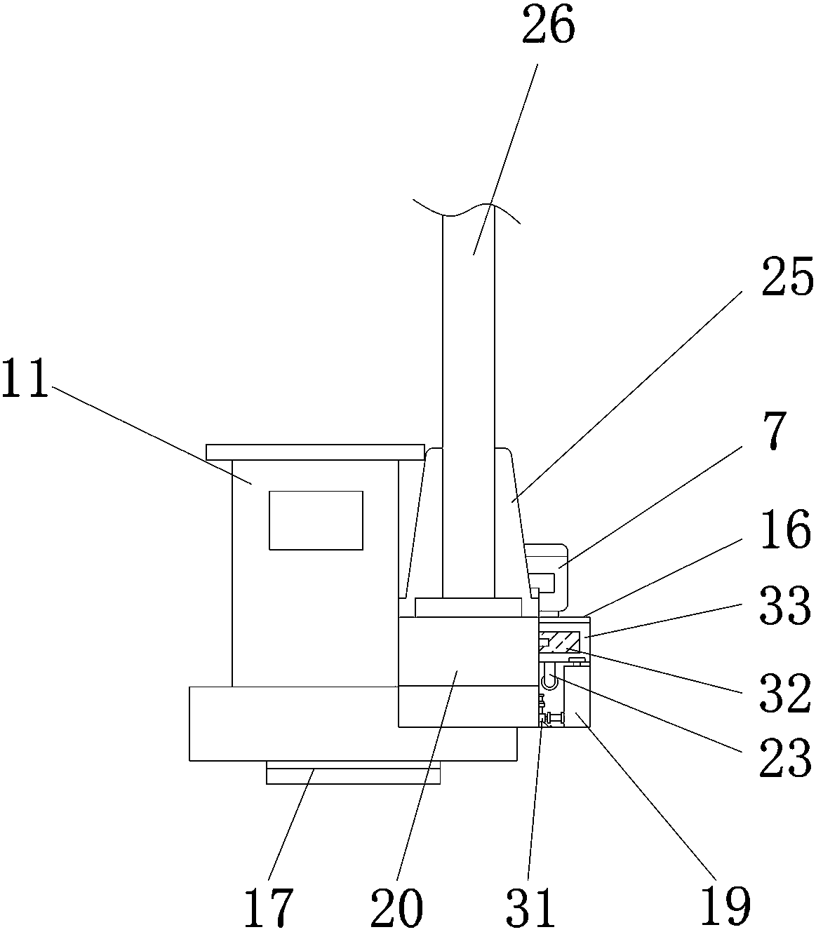 Hydraulic system of crane