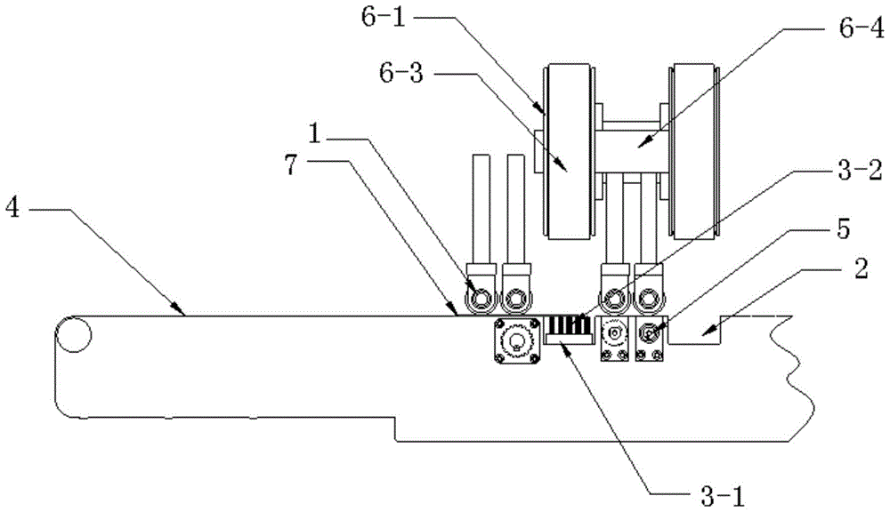 A contour fillet automatic control deburring device