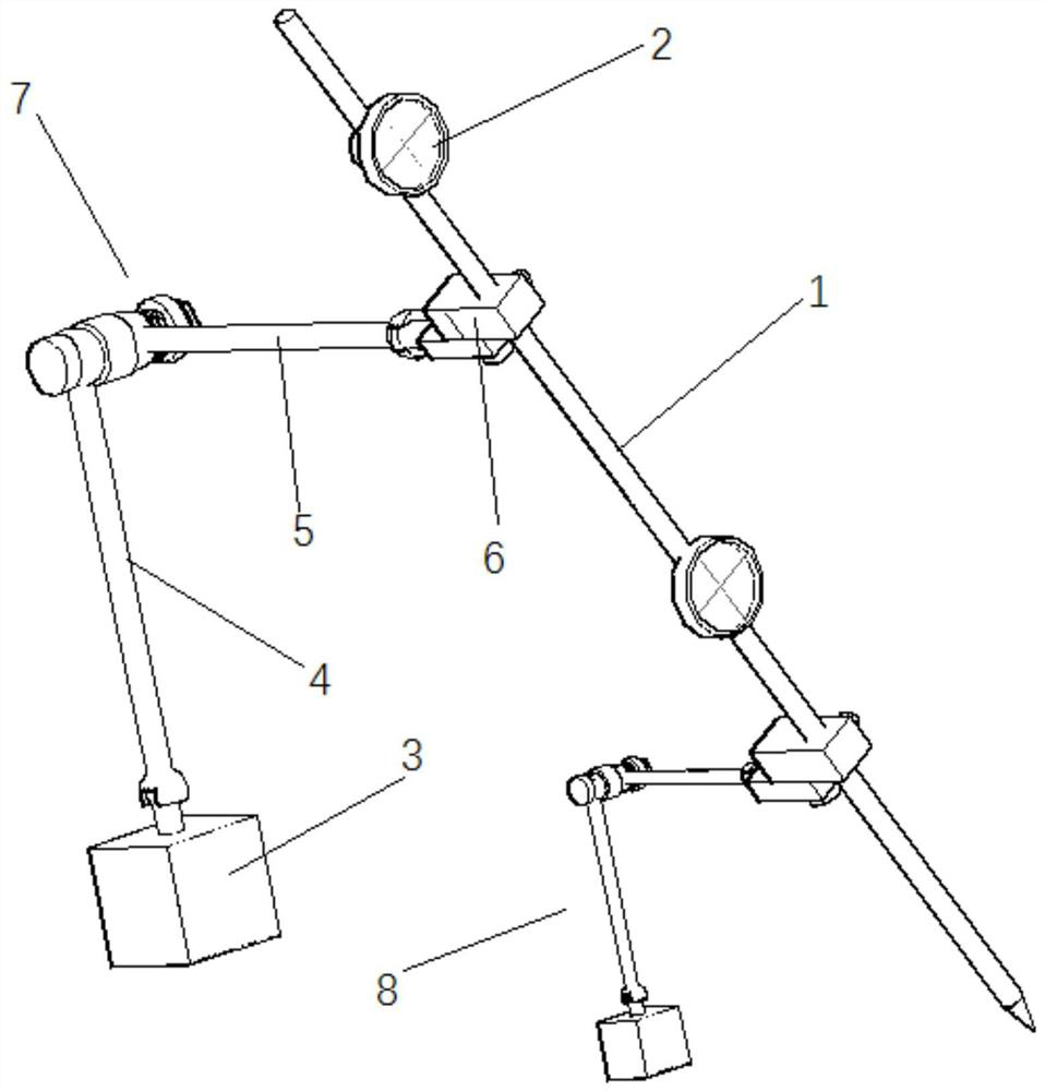 A concealed rod for measuring the accuracy of ship segmentation