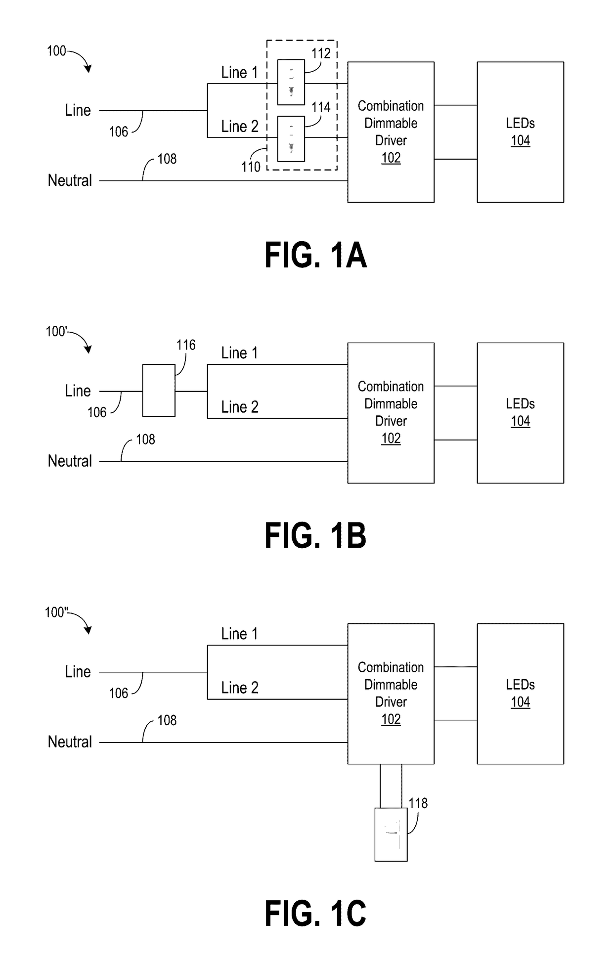 Combination dimmable driver