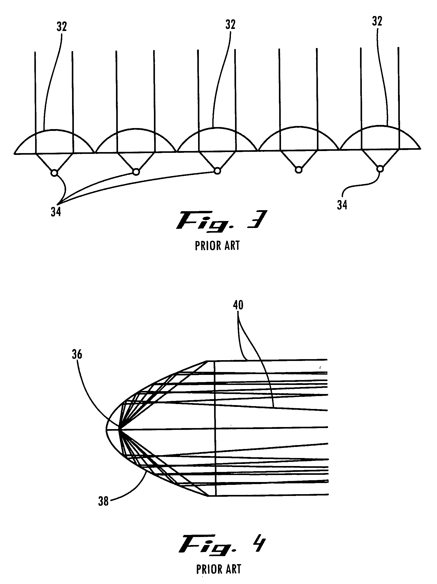 Micro-reflectors on a substrate for high-density LED array