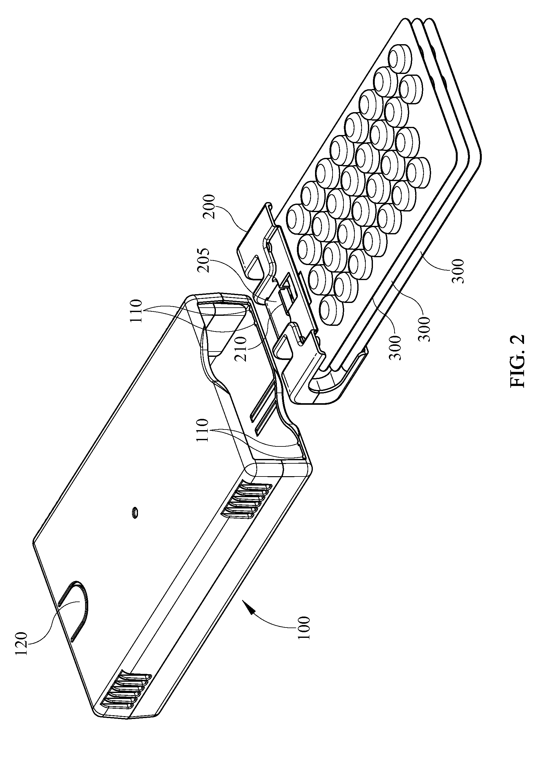 Package for securing a multi-pack traveler component