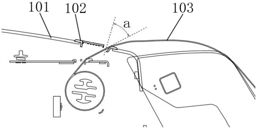 Safety belt outlet structure