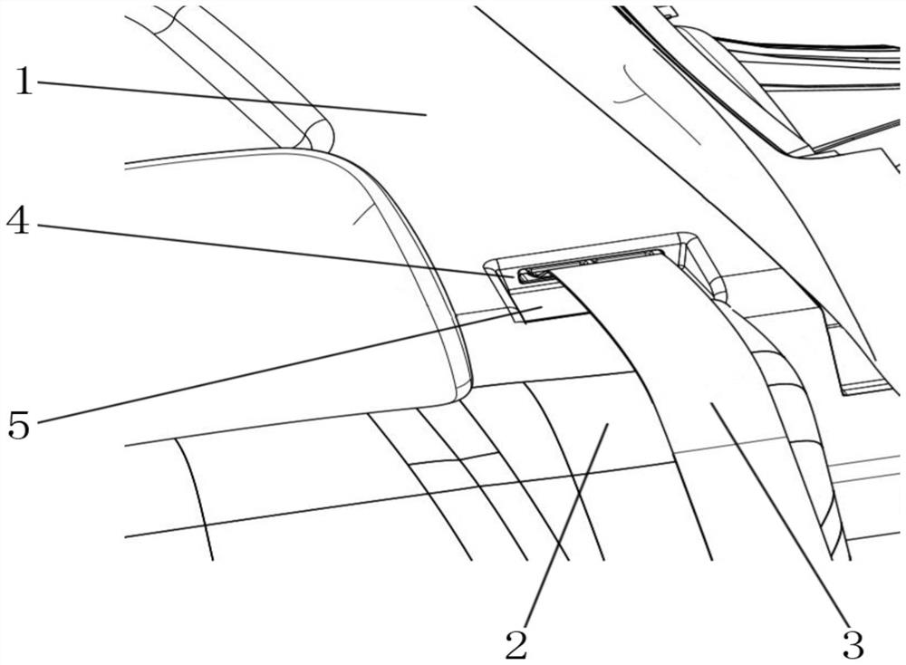 Safety belt outlet structure