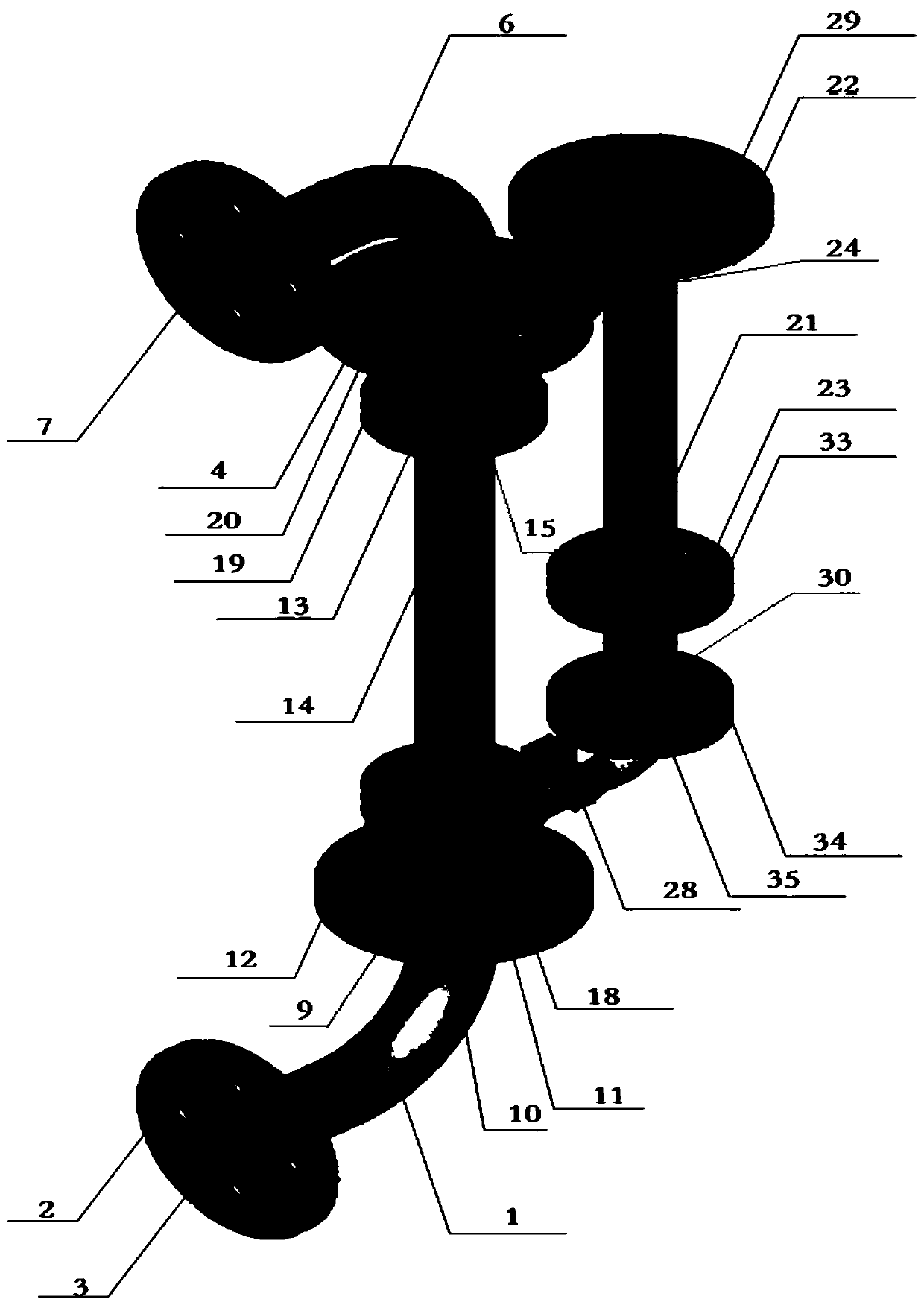 Land surface single well mouth oil-water two-phase flow impedance capacitance moisture content measuring device