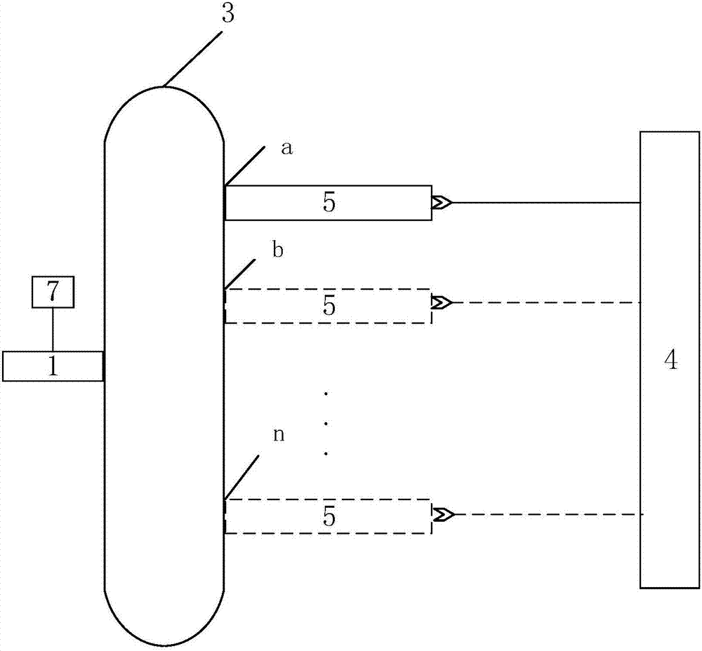 Method for measuring free hemoglobin in blood bag by multi-position modulation of fluorescence excitation light source