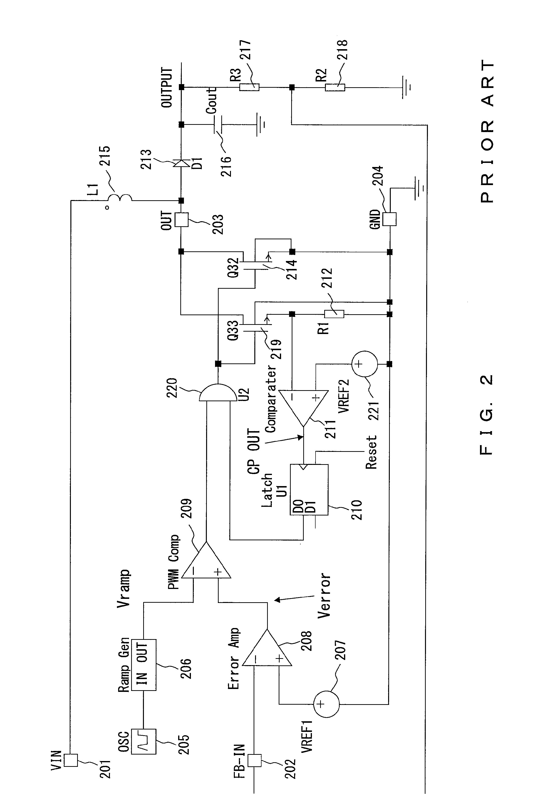 Abnormal current preventive circuit of dc-dc converter