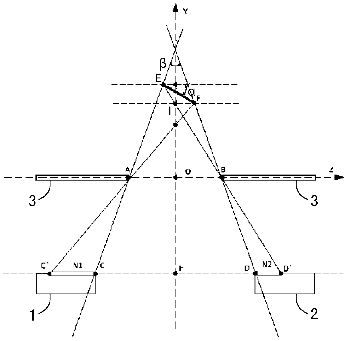 CT (computed tomography) machine and real-time monitoring method for focal point of bulb tube of CT machine