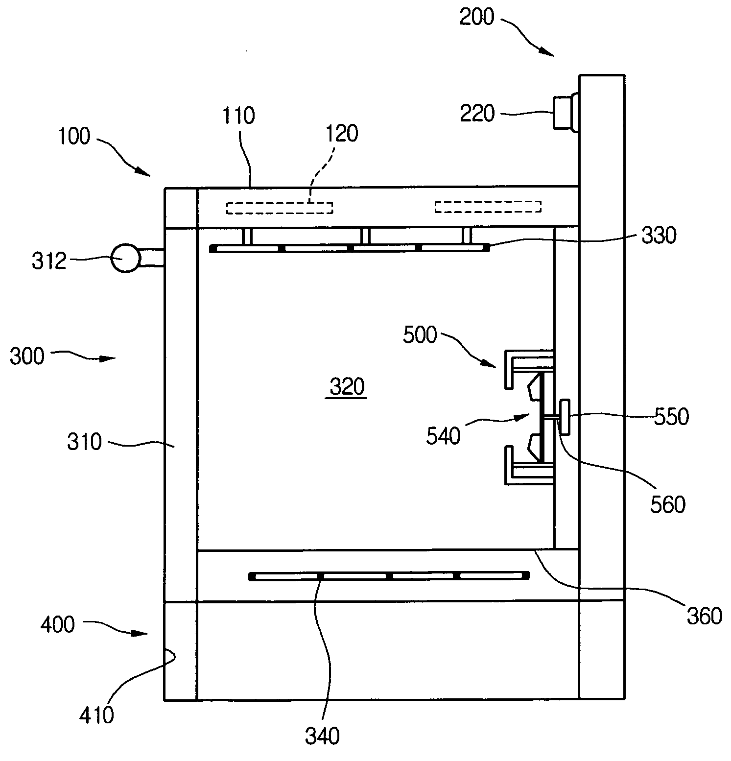 Convection part for electric oven range