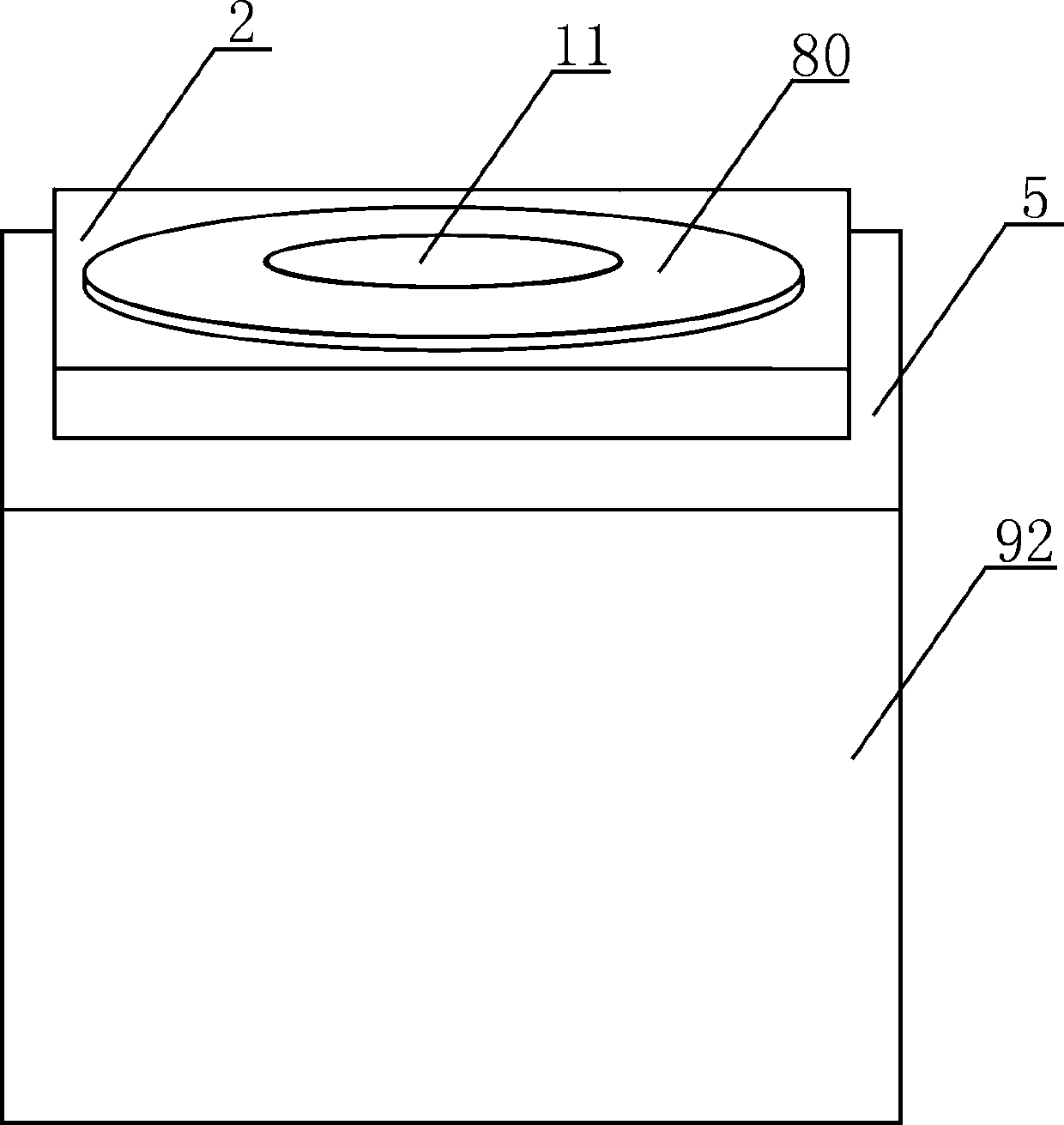 Rotary disc and rotary core integrated structure for injection molding