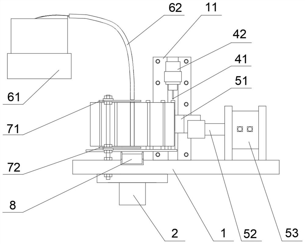 Axial vertical drilling machine