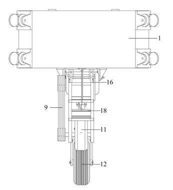 High-accuracy airplane wheel pre-rotating mechanism for drop test of airplane landing gear
