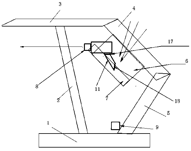 Dust falling device for mine downhole fully-mechanized coal mining face shifting frame falling coal fog gun