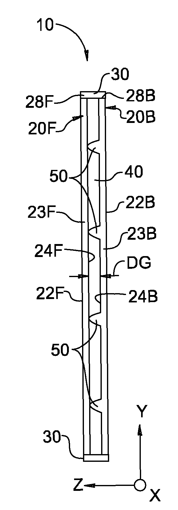 Vacuum-insulated glass windows with glass-bump spacers