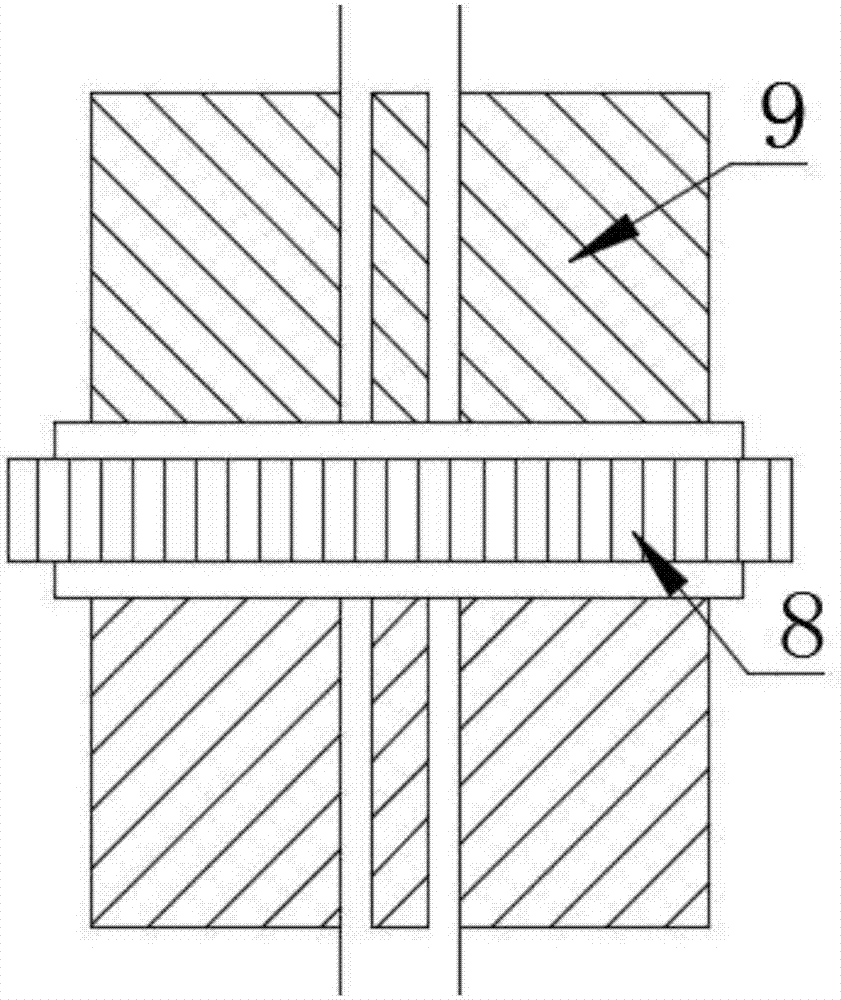 Feed mixing double-roll pellet pressing device