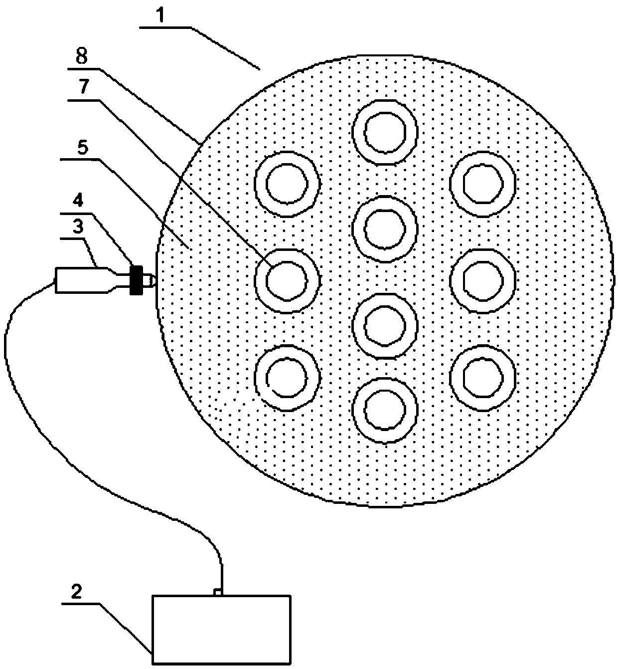 Ultrasonic quenching device capable of online decoking and application thereof