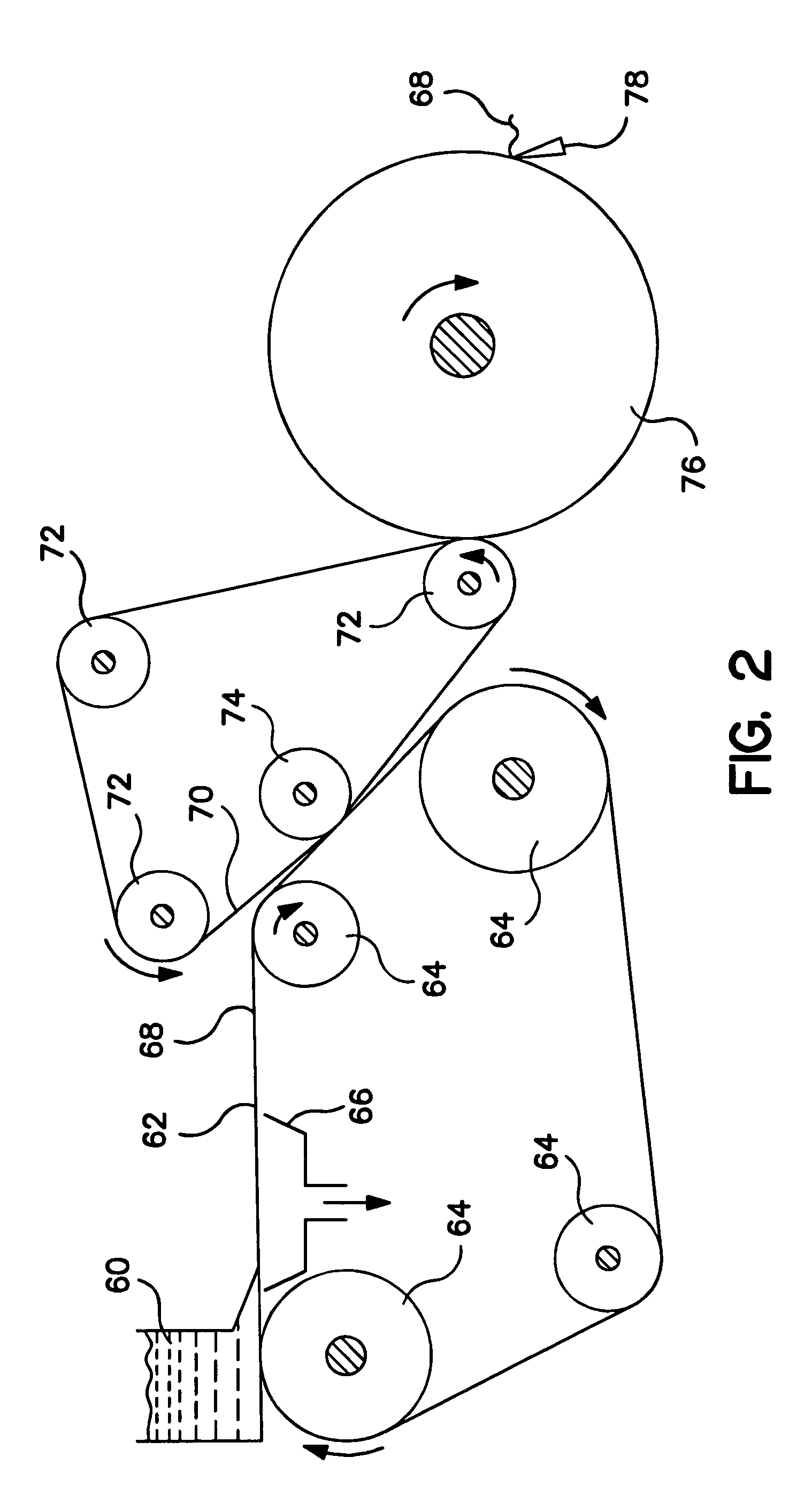 Nonwovens having reduced Poisson ratio