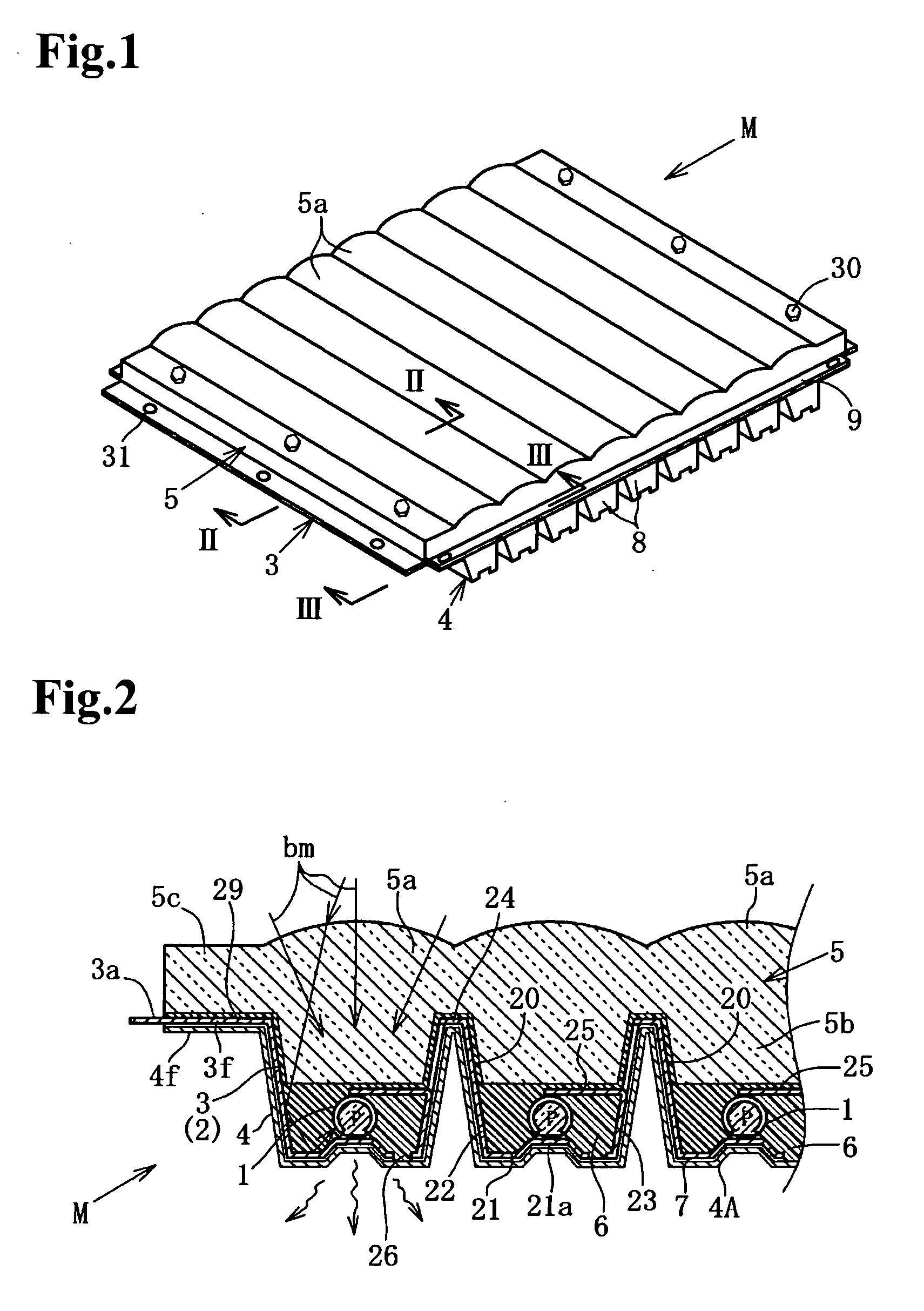 Panel-shaped semiconductor module