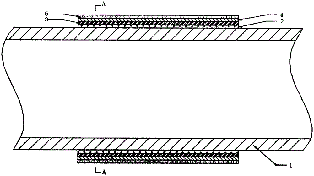 Carbon-fiber-based reinforcing ring of pipe penetrating through active fault area